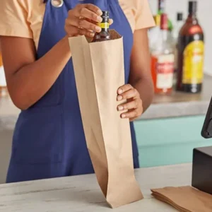 BAGS KRAFT LIQUOR QUART 35# 500/BNDL