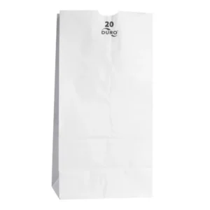 BAGS WHITE 20# GROC 40# VIRGIN 500/BNDL