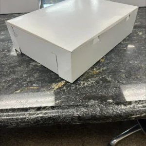 CAKE BOX 10 X 10 X 2.5 1 PC WHITE 200/CS