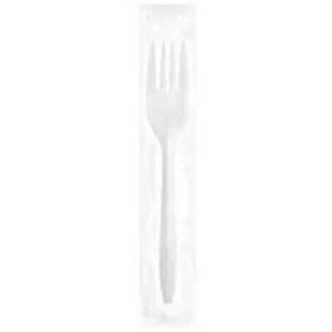 FORKS PLASTIC INDIV WRAPED WHT 1M/C