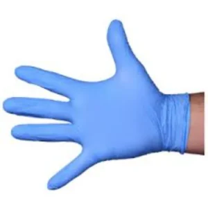 GLOVES NITRILE P.F. LARGE 10/100/BX BLUE