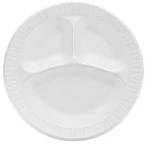 PLATES P12D 10" STYRO 3-COM RTL 500/CS