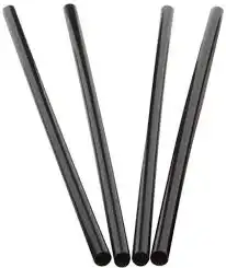STRAW 7.75" BLK UNWRAP 10/500 CS