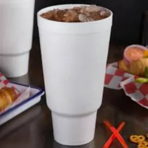 CUPS STYRO 44AJ32 PLAIN CAR CUP 300/CS