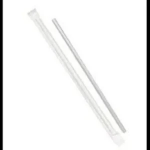 STRAWS 10.25" CLEAR WRPD 510199 2M/CS