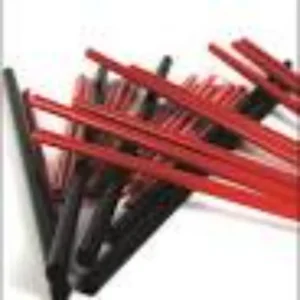 9" STRAWS GIANT RED WRAPPED 24/300