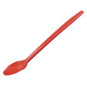STRAW SPOON 10" GIANT RED POLY WRAPPED