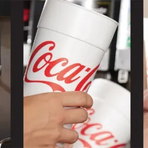 CUPS STYRO 24C18 COKE 24 OZ 300/CS