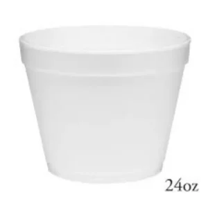 CONT STYRO 24FC49 24OZ FOOD 500/CS