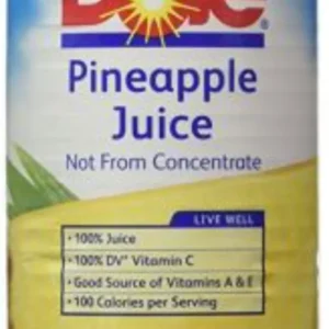 JUICE, PINEAPPLE 46OZ DOLE 12/CANS