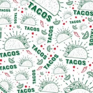 WRAP MENU TISSUE TACO PRINT 12X12 5M/CS