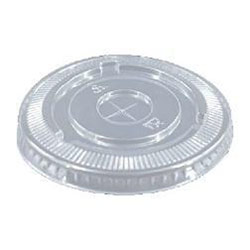 PET clear lids straw flat